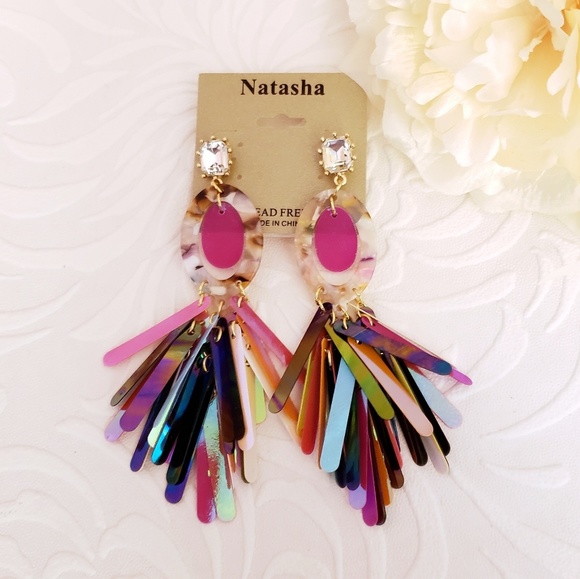 Natasha Jewelry - Drop Tassel Earrings